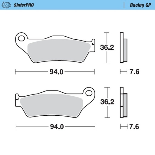 [93012] Brake pads Racing GP