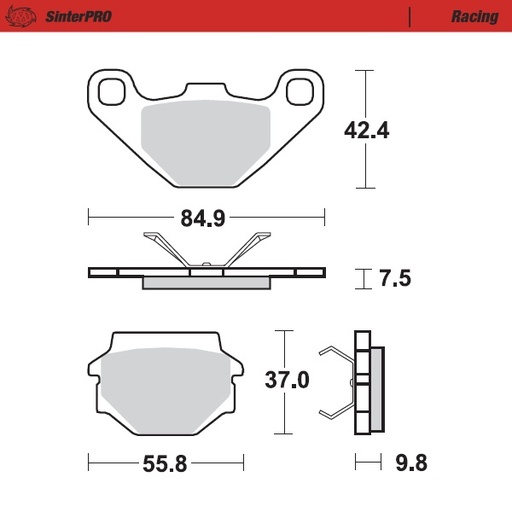 [93311] Moto-Master : Brake pad MX | Racing