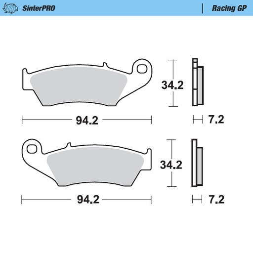 [93412] Moto-Master :  Brake pads Racing GP