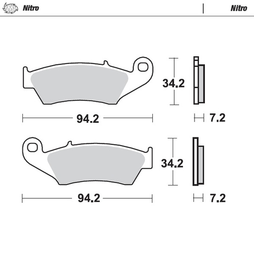 [93421] Moto-Master : Brake pad MX | Nitro