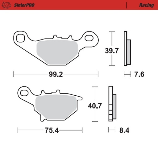 [93511] Moto-Master :  Brake pads Racing