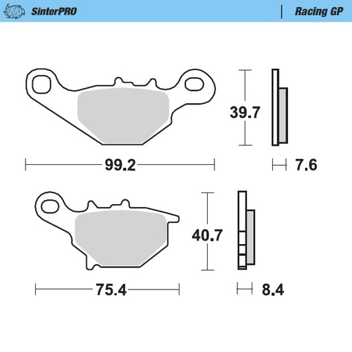 [93512] Brake pads Racing GP
