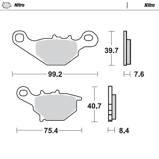 [93521] Moto-Master : Brake pad MX | Nitro