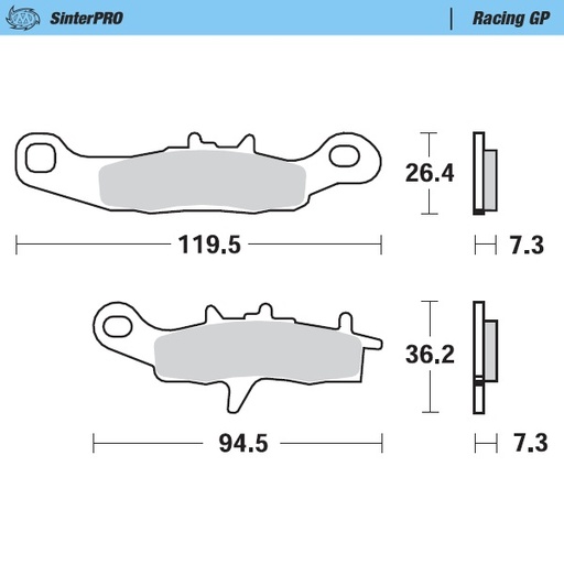 [93912] Brake pads Racing GP