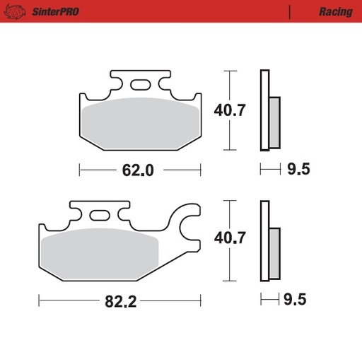 [94211] Moto-Master : Brake pad MX | Racing