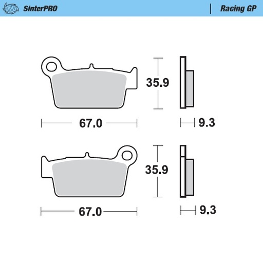 [xxx-94512] Moto-Master :  Brake pads Racing GP