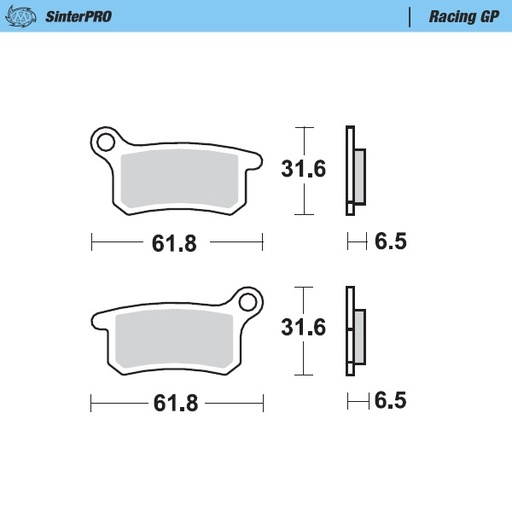 [94612] Moto-Master : Brake pad MX | Racing GP