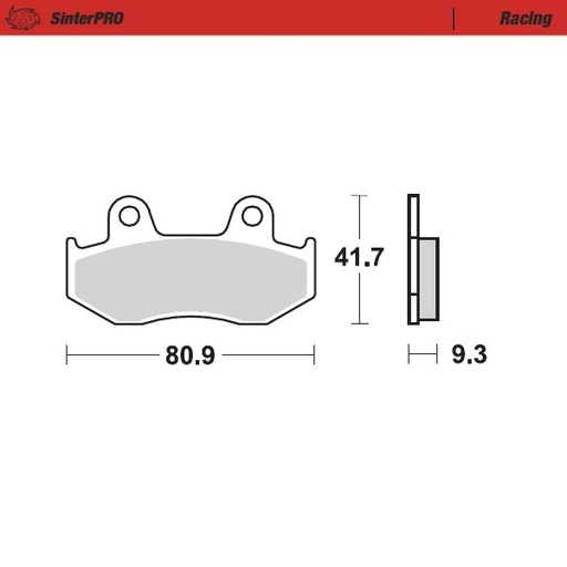 [95811] Moto-Master : Brake pad MX | Racing