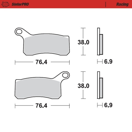 [96511] Brake pads Racing