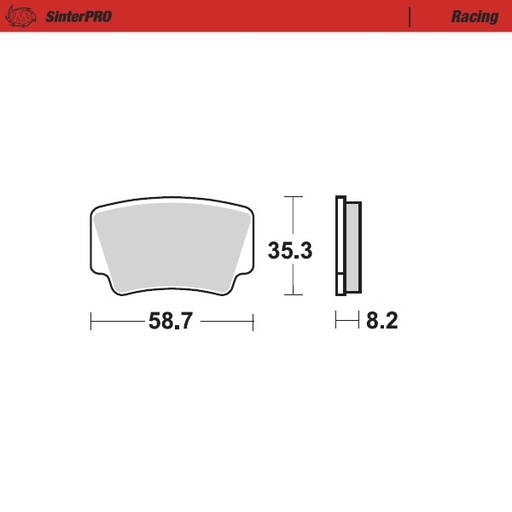 [96611] Moto-Master: Brake pad MX | Racing
