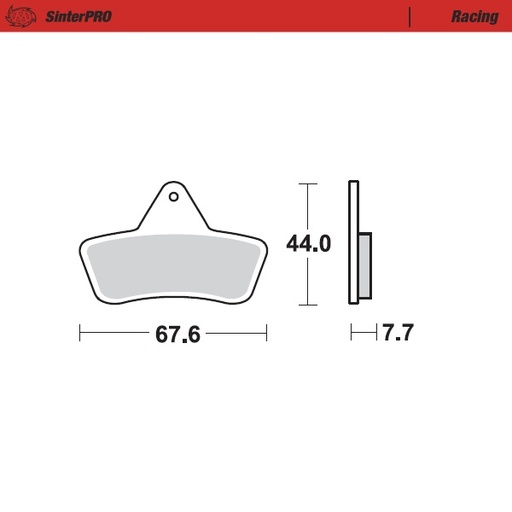 [96811] Moto-Master: Brake pad MX | Racing
