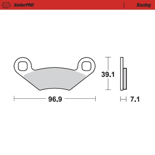 [97011] Moto-Master: Brake pad MX | Racing