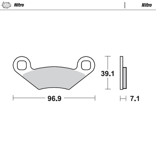 [97021] Moto-Master : Brake pad MX | Nitro