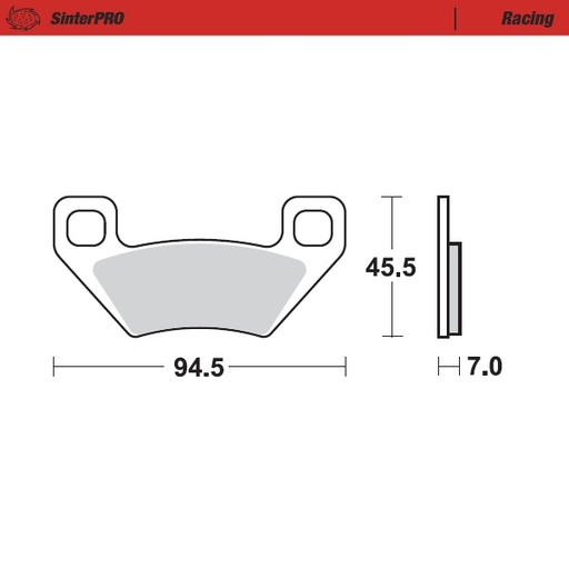[97211] Moto-Master : Brake pad MX | Racing