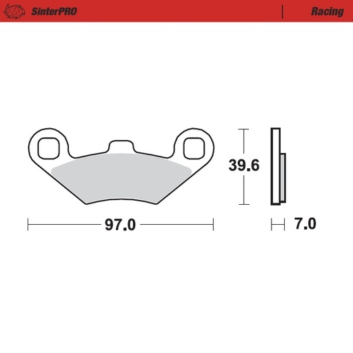 [97511] Brake pads Racing