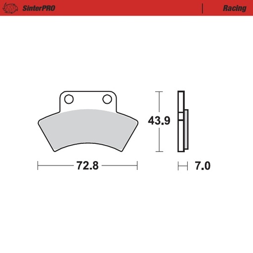 [97611] Moto-Master : Brake pad MX | Racing