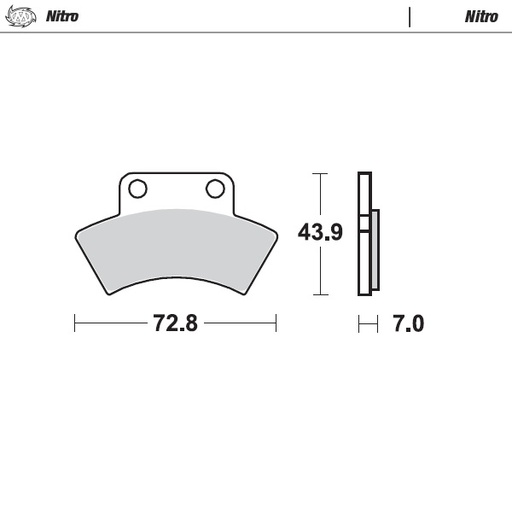 [97621] Moto-Master : Brake pad MX | Nitro