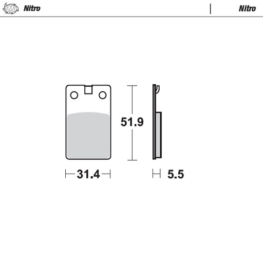 [97721] Moto-Master : Brake pad MX | Nitro