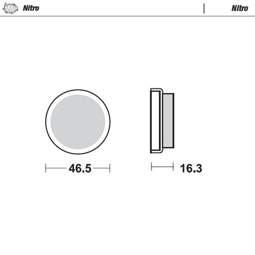 [97921] Moto-Master: Brake pad MX | Nitro