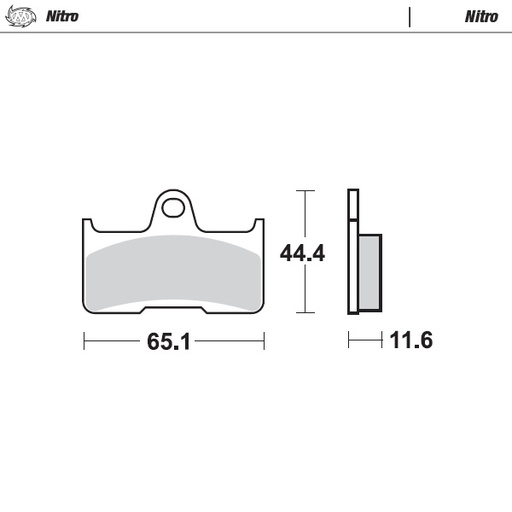 [98121] Moto-Master : Brake pad MX | Nitro