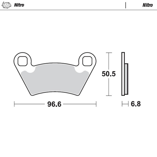 [98221] Moto-Master : Brake pad MX | Nitro