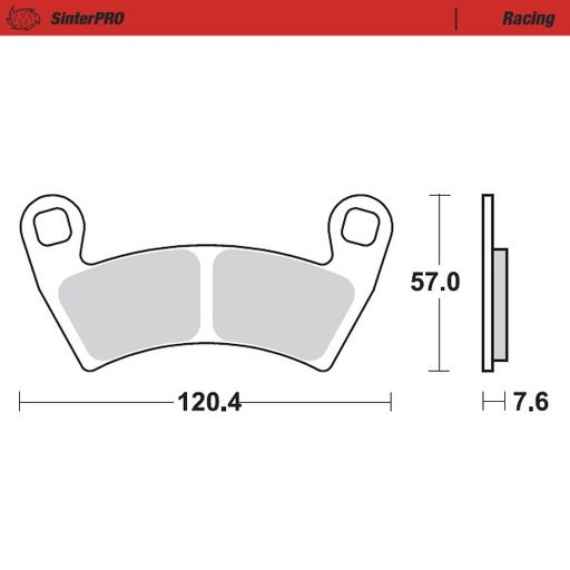 [98411] Moto-Master: Brake pad MX | Racing