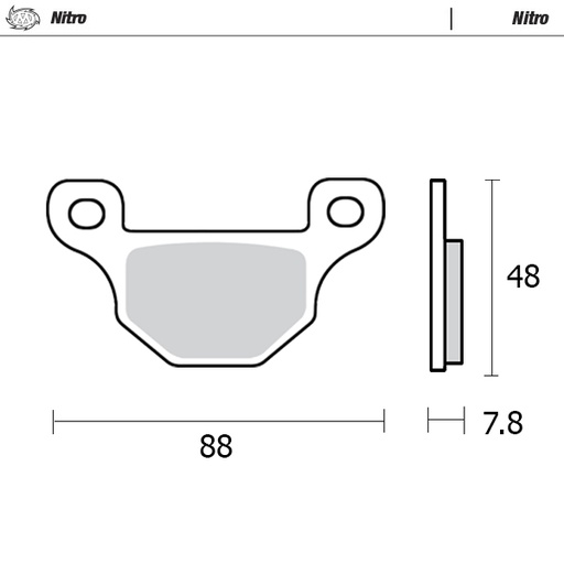 [98721] Moto-Master : Brake pad MX | Nitro