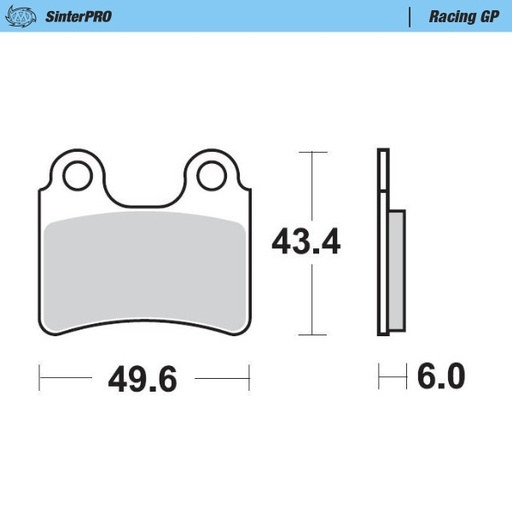 [99112] Moto-Master : Brake pad MX | Racing GP