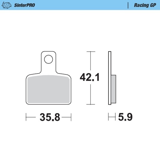 [99412] Moto-Master : Brake pad MX | Racing GP