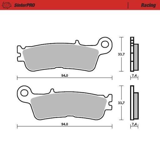 [99811] Moto-Master : Brake pad MX | Racing