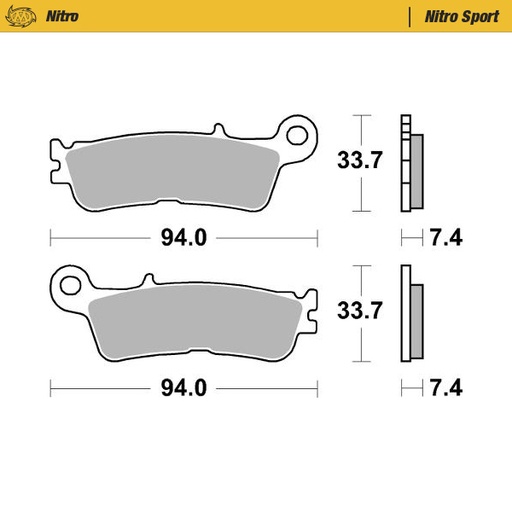 [xxx-99822] Moto-Master :  Brake pads Nitro Sport