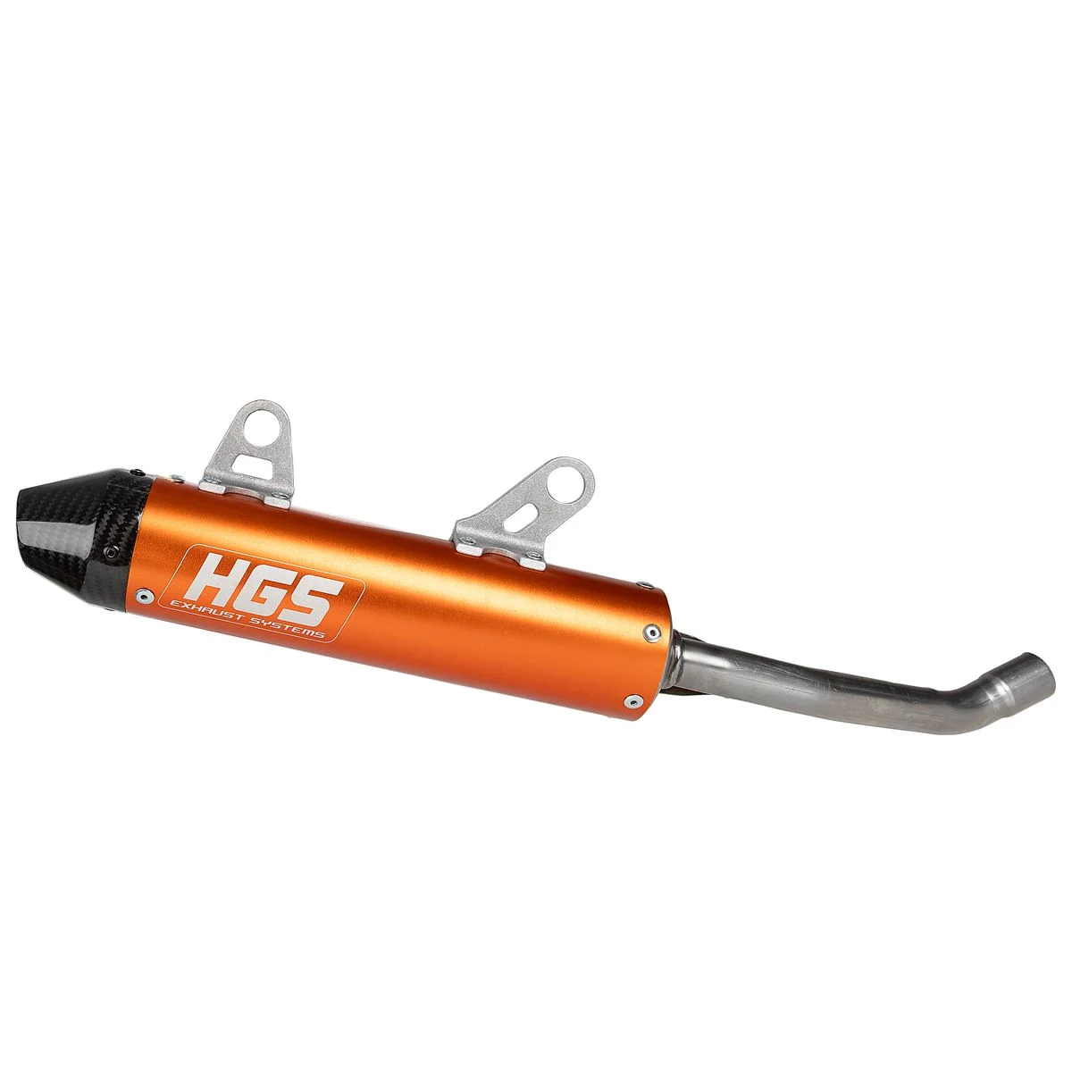 [GAS-XE-123-SCO] GAS / MC 125 / (2024-2025) / enduro silencer | orange carbon