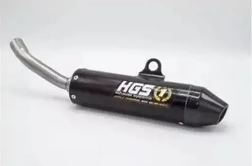 [HUS-XE-120-SCZ] ( HGS ) HUS / TE 150I / (2020-2024) / enduro silencer | black carbon