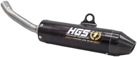 [HUS-XE-117-SCZ] ( HGS ) HUS / TE 125 / (2017-2019) / enduro silencer | black carbon