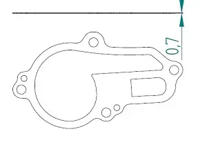 [MI-16-2115-11] MINO Cooler kit:   KTM 85 18-19 - Gasket