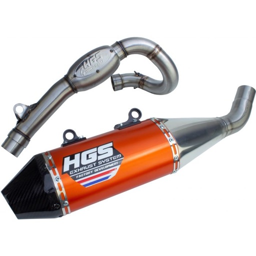 [XO-320-CCO] KTM / EXC-F 350 / (2020-2023) / HUS / FE 350 / (2020-2023) / GAS / EC 350F / (2021-2023) / system | orange carbon