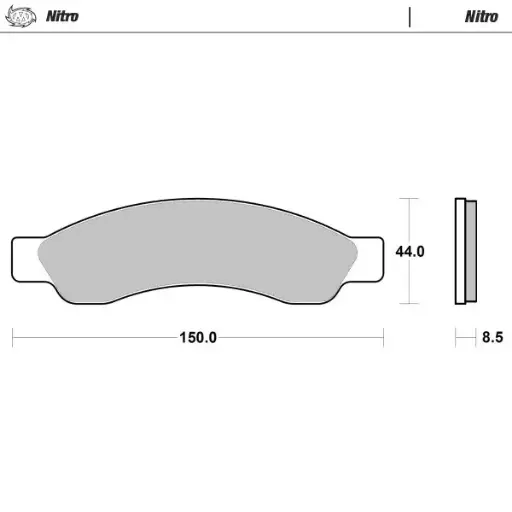 [82921] Moto-Master: Brake pad ATV | Nitro