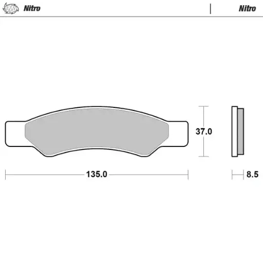 [83021] Brake pads Nitro: ATV/UTV