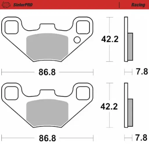 [83111] Moto-Master : Brake pad MX | Racing