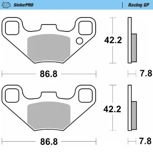 [83112] Moto-Master : Brake pad MX | Racing GP