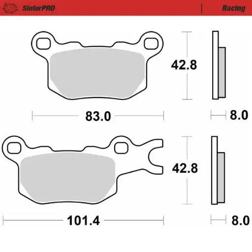[83211] Brake pad Racing: ATV/UTV