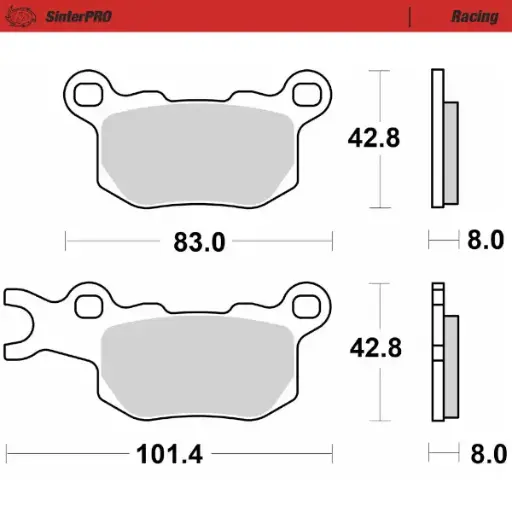 [83311] Moto-Master: Brake pad ATV | Racing