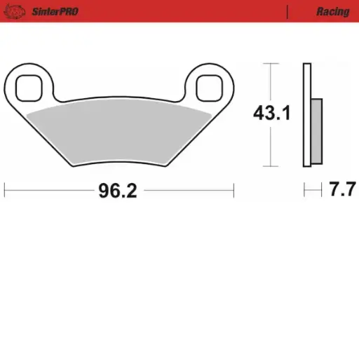 [83511] Moto-Master: Brake pad ATV | Racing