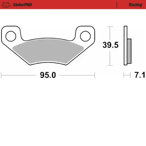[83611] Moto-Master : Brake pad ATV | Racing
