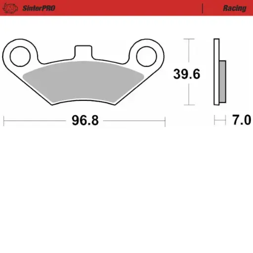 [83711] Moto-Master: Brake pad ATV | Racing