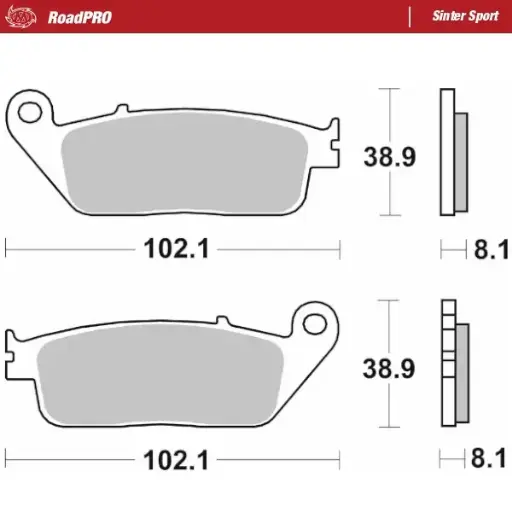 [402505] Moto-Master: Brake pad RoadPro | Sinter Sport