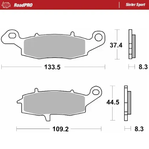 [404105] Moto-Master: Brake pad RoadPro | Sinter Sport
