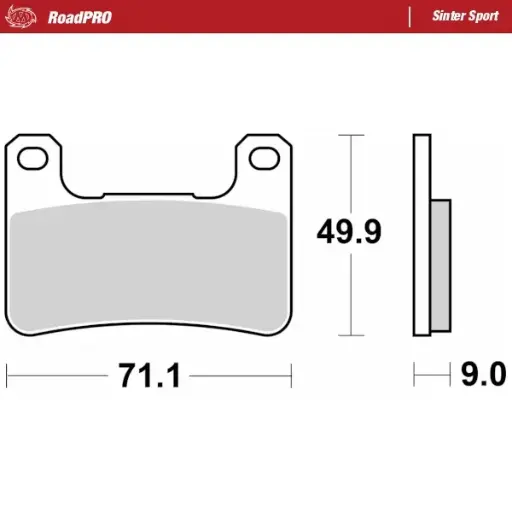 [406305] Moto-Master: Brake pad RoadPro | Sinter Sport