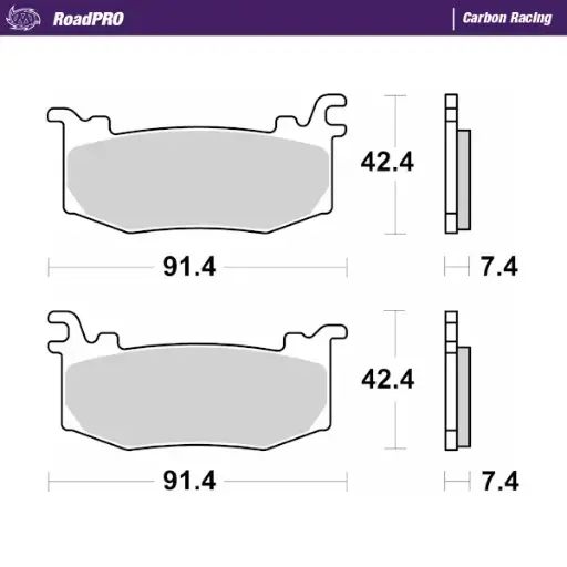 [xxx-416906] Moto-Master :  Brake pad RoadPRO Carbon Racing