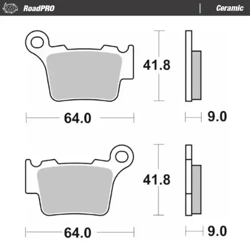 [417304] Moto-Master :  Brake pad RoadPRO Ceramic